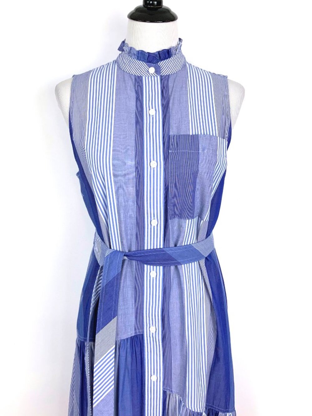 Derek Lam 10 Crossby Nerioa Dip Dye Hourglass Ombré Shirt Dress Sz 6 - Picture 16 of 16
